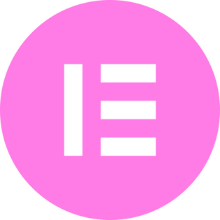 Pink Elementor Letter 'E' logo